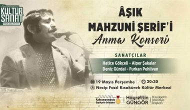 Büyükşehir’den Âşık Mahzuni Şerif’i Anma Etkinliği