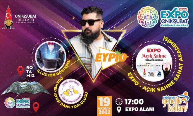 Onikişubat Gençlik Festivali “Eypio” Konseri ile Başlıyor