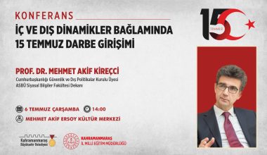 Prof. Kireçci 15 Temmuz Darbe Girişimini Anlatacak