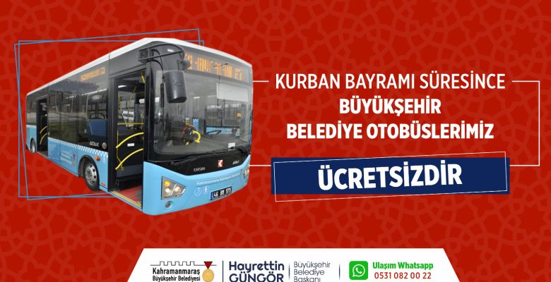 Büyükşehir Otobüsleri Bayramda Ücretsiz