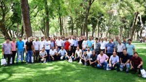 Tarihi Kahramanmaraş Kalesi’nde apartman görevlileriyle bir araya gelen Büyükşehir Belediye