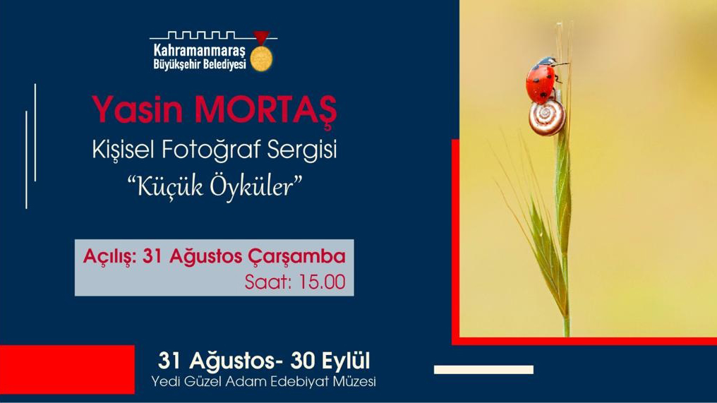 Büyükşehir Belediyesi, 31 Ağustos Çarşamba günü fotoğraf sanatçısı Yasin Mortaş’ın