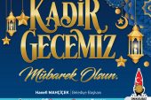 Başkan Mahçiçek’ten Kadir Gecesi mesajı