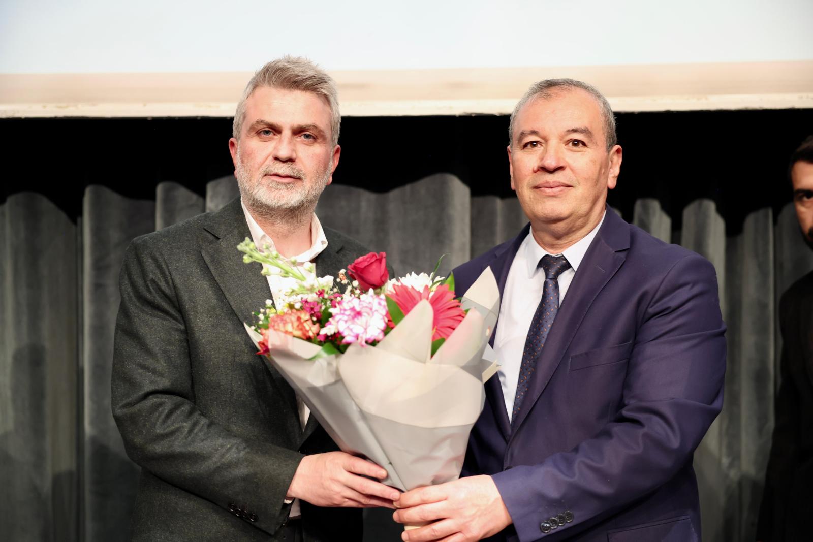 Memur-Sen İl Başkanı Mehmet Çetin, Bem-Bir-Sen Şube Başkanı Necati Kahveci,