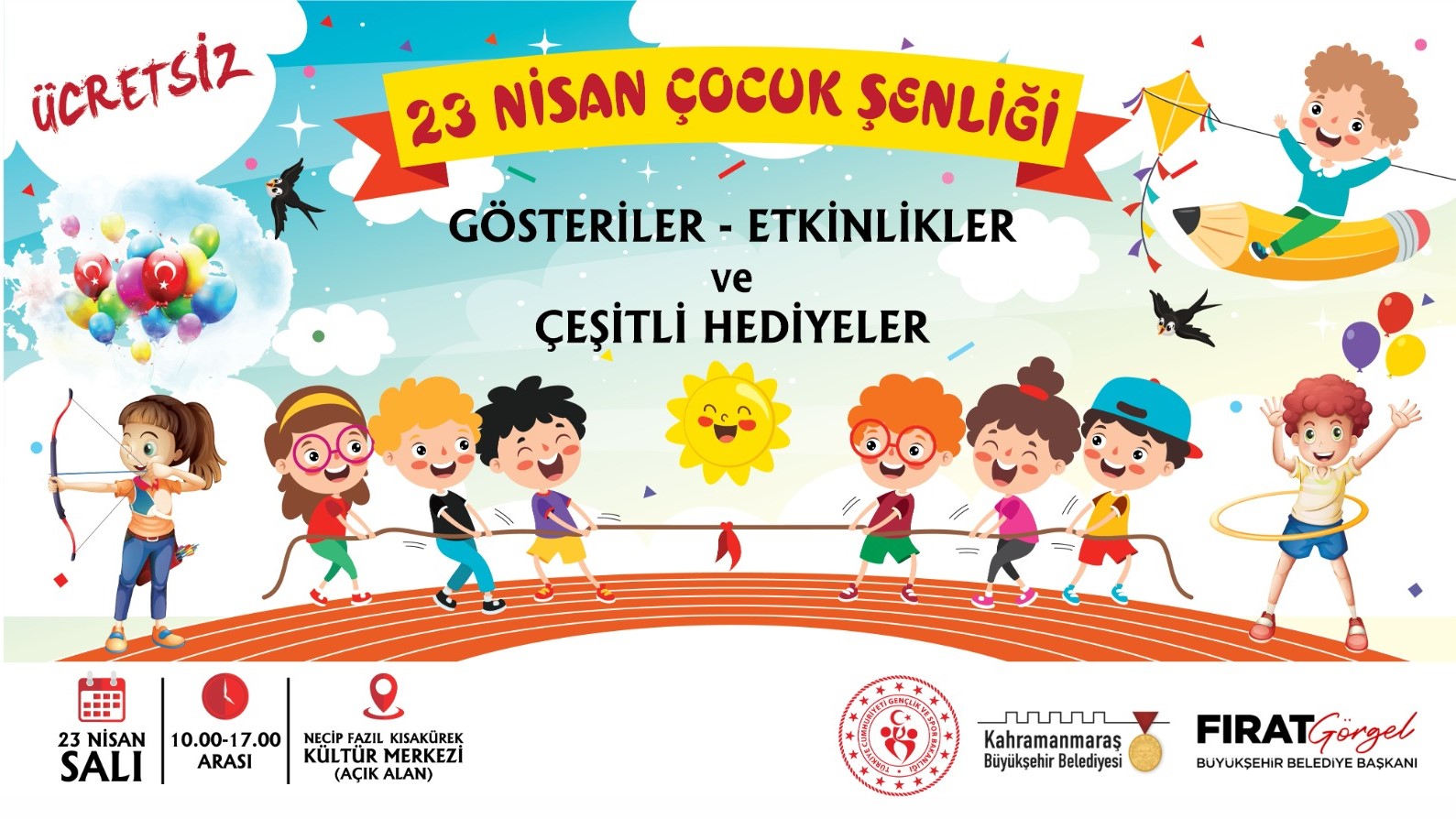 Büyükşehir Belediyesi, 23 Nisan Ulusal Egemenlik ve Çocuk Bayramı’nda miniklere