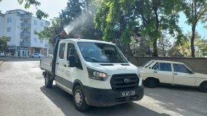 Büyükşehir’in İlaçlama Ekipleri Sahada Büyükşehir Belediyesi, halk ve çevre sağlığının