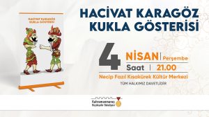 Hacivat Karagöz Gösterisi Minikler İçin Sahne Alacak Büyükşehir Belediyesinin Ramazan