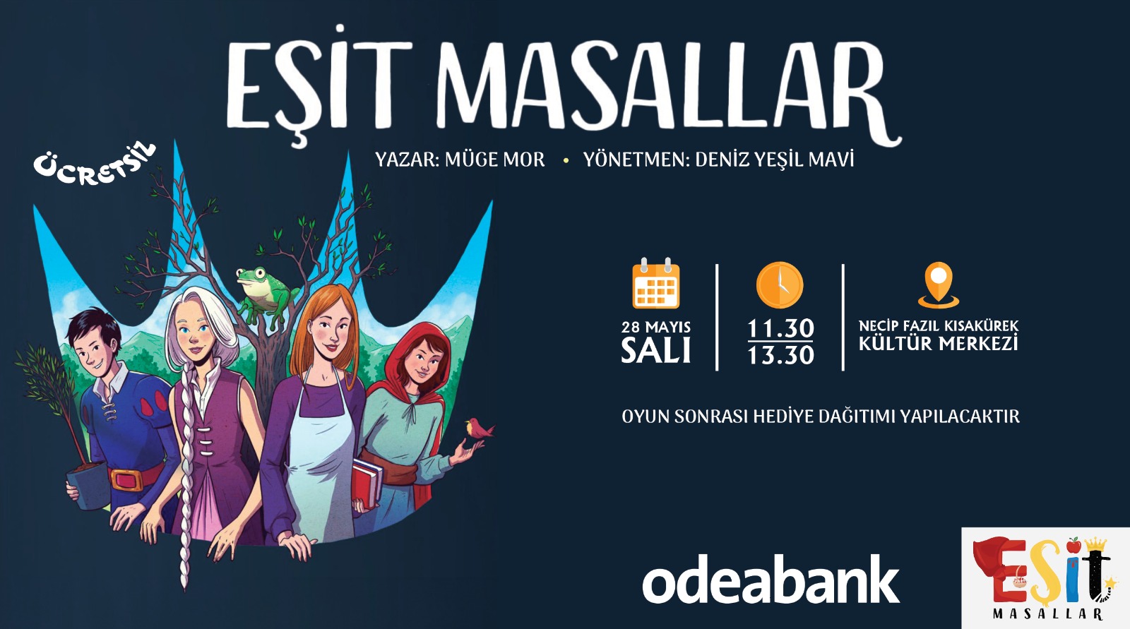 Sevilen çizgi film kahramanları Sindirella, Rapunzel ve Kırmızı Başlıklı Kız’ın