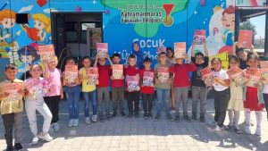 Kahramanmaraş Büyükşehir Belediyesi’nin Mobil Çocuk Kütüphanesi, Onikişubat, Dulkadiroğlu ve Türkoğlu’nun