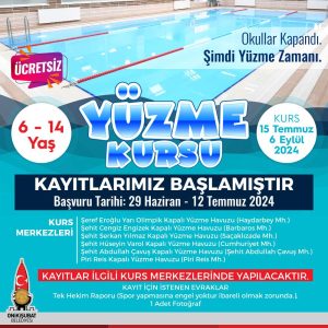 Başkan Toptaş’tan Öğrencilere Karne Hediyesi: Yüzme Kursu Onikişubat Belediyesi, okulların