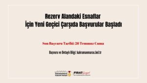 Rezerv Alandaki Esnaflar İçin Yeni Geçici Çarşıda Başvurular Başladı! Büyükşehir