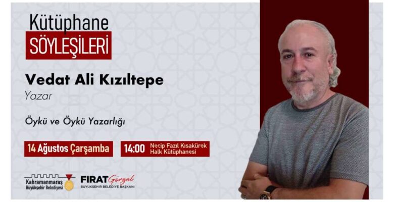 Yazar Vedat Ali Kızıltepe Şiir ve Edebiyatın Başkentinde