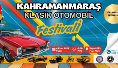 Kahramanmaraş Klasik Otomobil Festivali İçin Geri Sayım Başladı