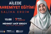 Saliha Erdim “Ailede Mahremiyet Eğitimi” Anlatacak