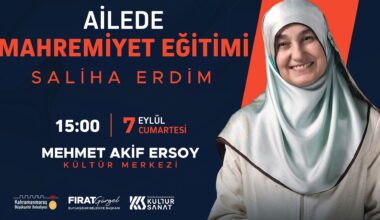 Saliha Erdim “Ailede Mahremiyet Eğitimi” Anlatacak