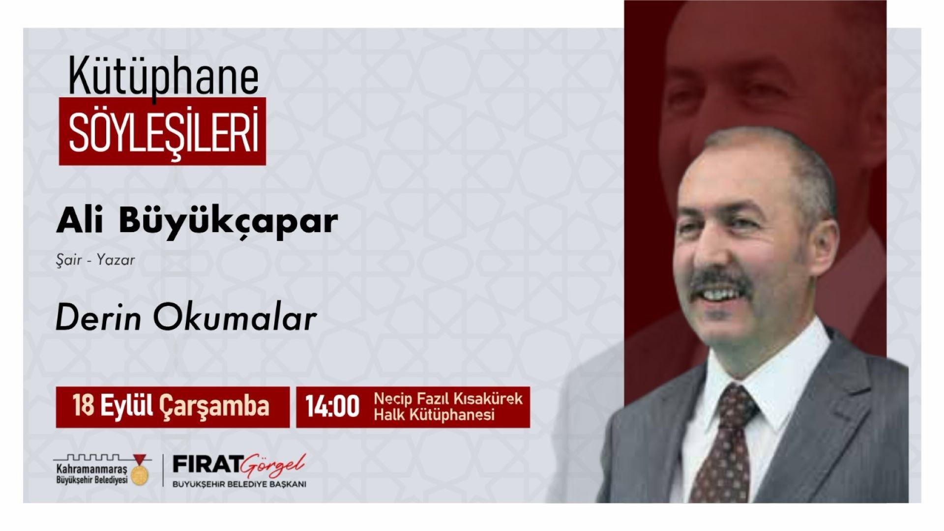 Kahramanmaraş Büyükşehir Belediyesi şiir ve edebiyatın başkentinde düzenlediği kültür sanat