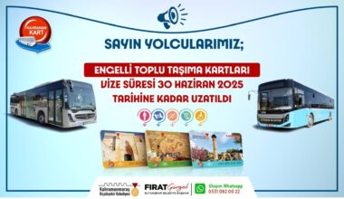 Engelli Toplu Taşıma Kartlarının Vizesi Uzatıldı