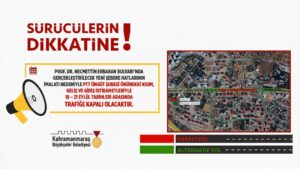Kahramanmaraş Büyükşehir Belediyesi, şehrin en işlek arterlerinden Prof. Dr. Necmettin