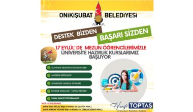 Onikişubat Belediyesi’nden Öğrencilere “Destek Bizden, Başarı Sizden”