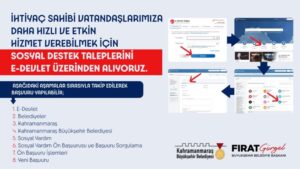 Kahramanmaraş Büyükşehir Belediyesi, ihtiyaç sahibi vatandaşlara daha hızlı ve etkin
