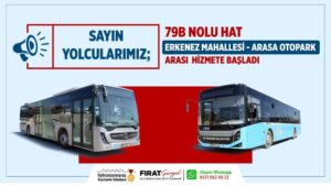 Kahramanmaraş Büyükşehir Belediyesi, Dulkadiroğlu ilçesine bağlı Erkenez Mahallesi’ne toplu ulaşımı