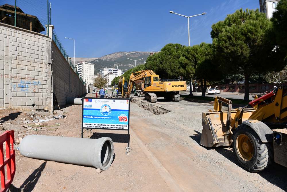 Büyükşehir Ahır Dağı Caddesi’nde Altyapı Çalışmalarına Hız Verdi Kahramanmaraş Büyükşehir
