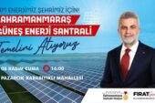 Kahramanmaraş’ta Güneş Enerji Santrali’nin Temeli Atılıyor