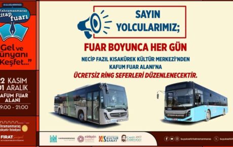 Büyükşehir’den Kitap Fuarı’na Ücretsiz Ring Seferi