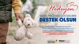Kahramanmaraş Büyükşehir Belediyesi, savaş mağduru çocuklar için başlattığı “Hediyen Savaş