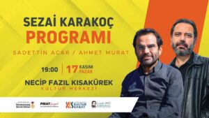 Kahramanmaraş Büyükşehir Belediyesi, 17 Kasım Pazar günü saat 19.00’da Necip