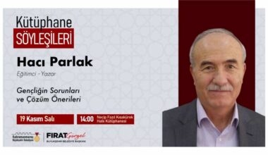 Yazar Parlak, Gençliğin Sorunlarını Ele Alacak