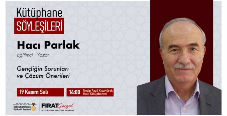 Yazar Parlak, Gençliğin Sorunlarını Ele Alacak