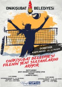 Onikişubat Belediyesi, genç yetenekleri keşfetmek ve voleybol sporunu yaygınlaştırmak amacıyla