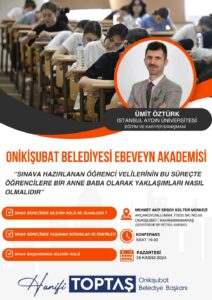 Onikişubat Belediyesi, Başkan Hanifi Toptaş’ın liderliğinde sınav sürecindeki öğrenci velilerine