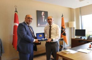 Dulkadiroğlu Belediye Başkanı Mehmet Akpınar, Belediye Başkan Yardımcısı Fatih Yıldız