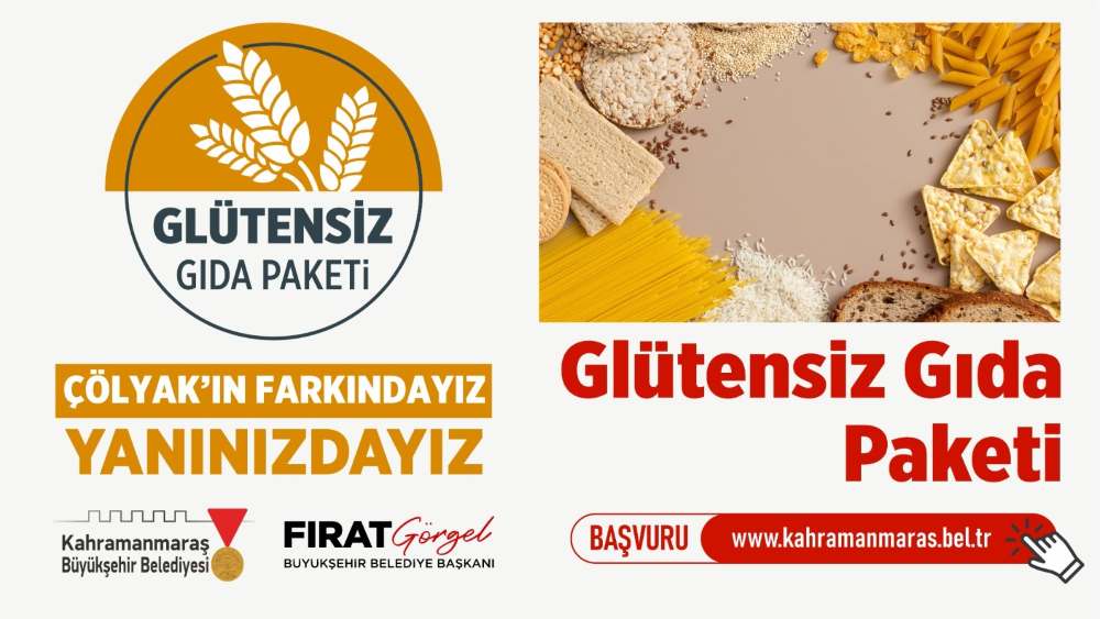 Büyükşehir Belediyesi, çölyak hastaları için Glütensiz Gıda Paketi desteği başlattı.