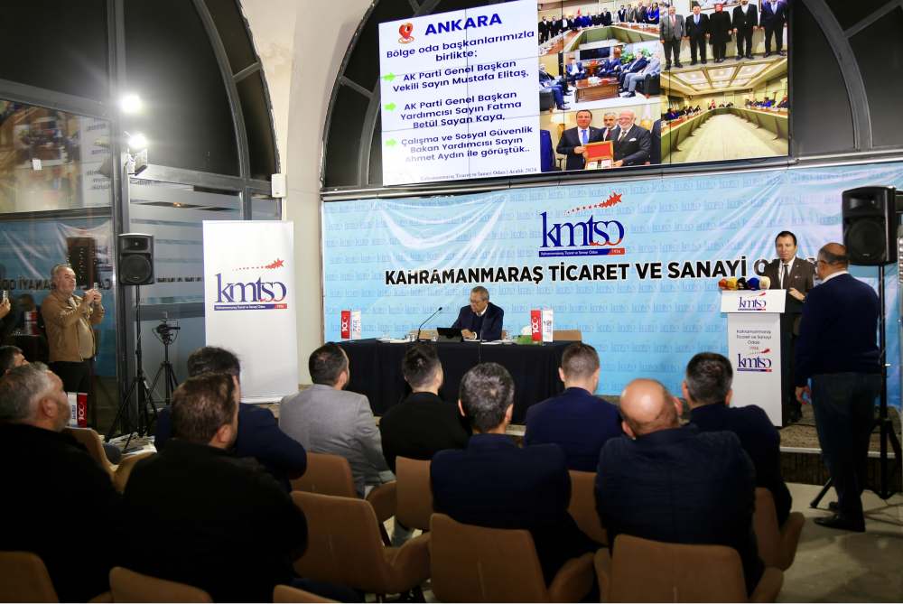 KMTSO Meclis Başkanı M. Hanefi Öksüz başkanlığında düzenlenen toplantıda, Aralık