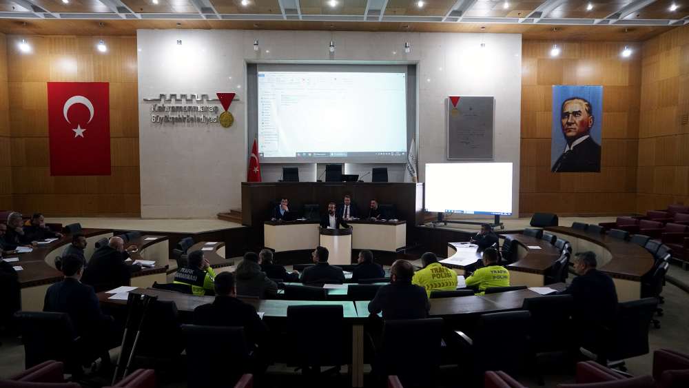 Kahramanmaraş Büyükşehir Belediyesi ev sahipliğinde gerçekleştirilen Ulaşım Koordinasyon Merkezi (UKOME)