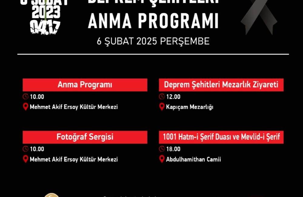 Asrın felaketinin ikinci yıl dönümü olan 6 Şubat Perşembe günü