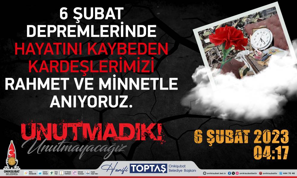 11 ilde yıkıma neden olan Kahramanmaraş merkezli depremlerin 2’nci yıl