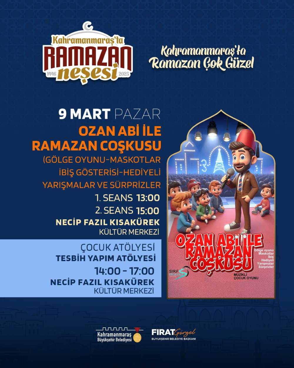 Kahramanmaraş Büyükşehir Belediyesi, çocukların Ramazan ayının manevi atmosferini daha derinden