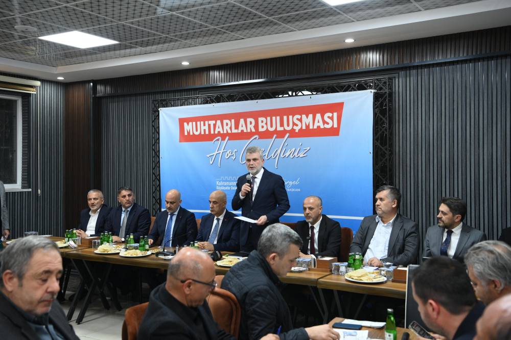 Büyükşehir Belediye Başkanı Fırat Görgel, 
Afşin’de muhtarlarla bir araya gelerek