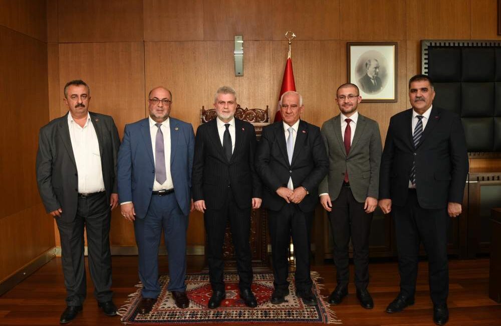 Dulkadiroğlu, Göksun, Çağlayancerit ve Türkoğlu belediye başkanlarını misafir eden
Başkan Görgel,