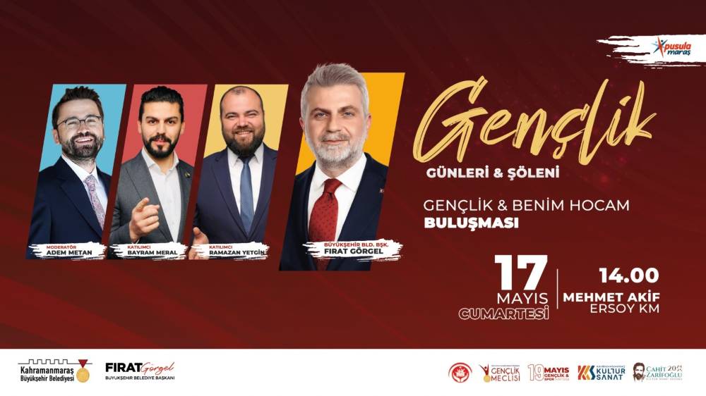 Büyükşehir Belediyesinin “Gençlik Günleri ve Şöleni”, 17 Mayıs Cumartesi günü
Mehmet