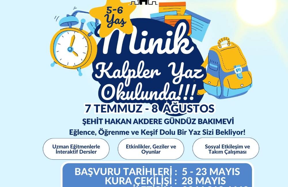 Onikişubat Belediyesi, 5-6 yaş arası çocuklara yönelik hazırladığı “Minik Kalpler