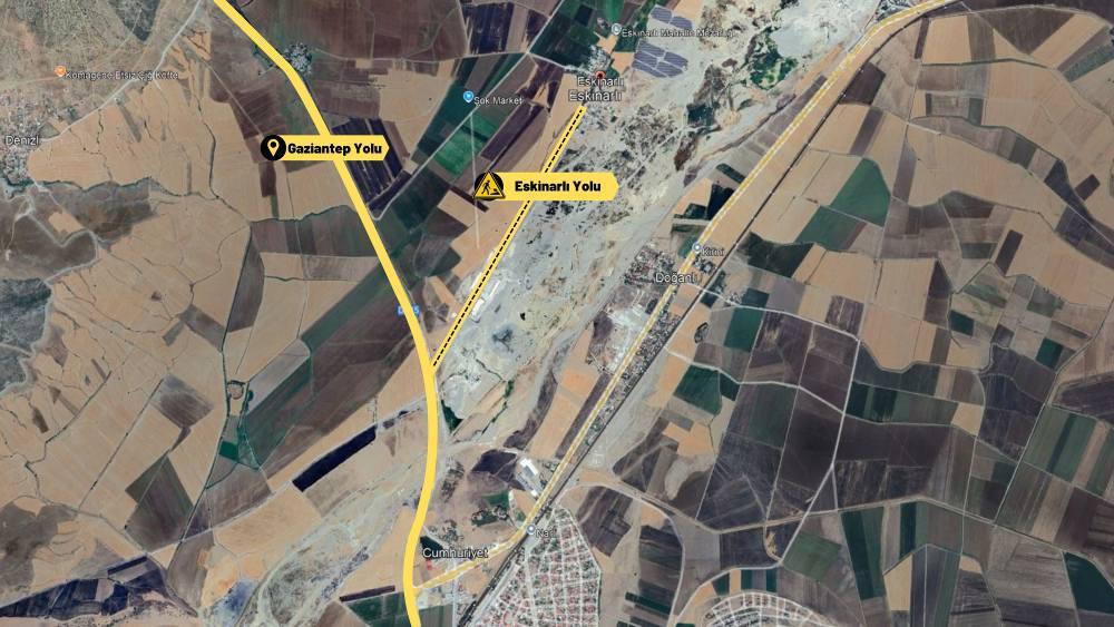 Kahramanmaraş Büyükşehir Belediyesi, Dulkadiroğlu ilçesinde Pazarcık sınırındaki kırsal mahalleleri Gaziantep