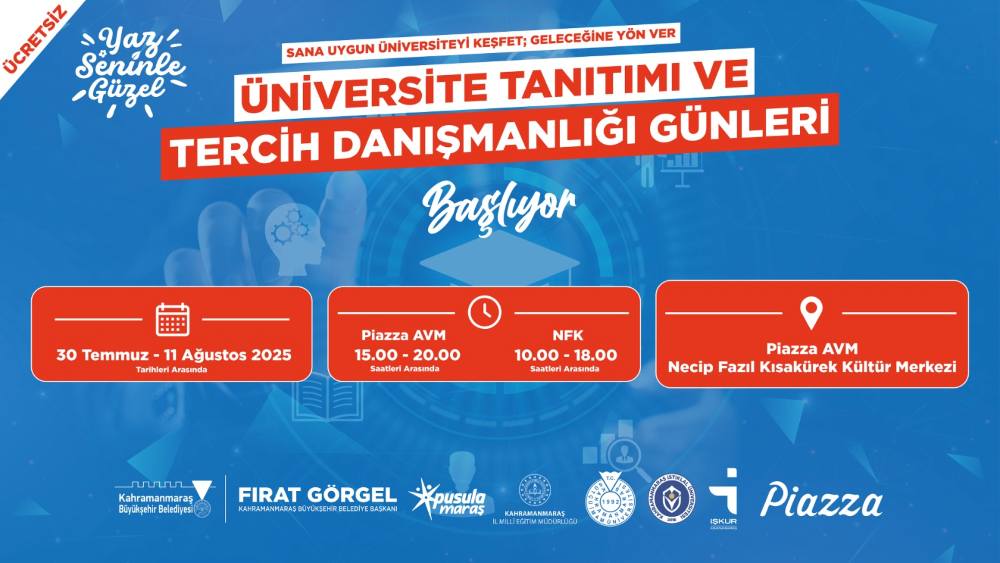 Büyükşehir Belediyesi, üniversite adaylarına yönelik 20 Temmuz – 1 Ağustos