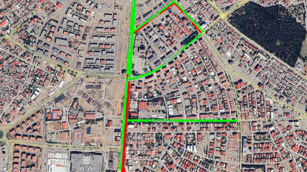 Azerbaycan Bulvarı, Trabzon Caddesi ve Hükümet Bulvarı’nda 2 – 15
