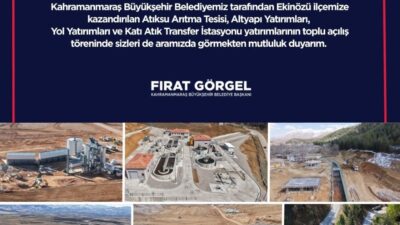 Büyükşehir Belediyesi, son 23 ayda Ekinözü’ne kazandırdığı 1,9 Milyar TL