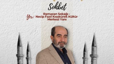 Büyükşehir, 3 Mart Salı akşamı Ramazan Sokağı’nda anlamlı bir söyleşi